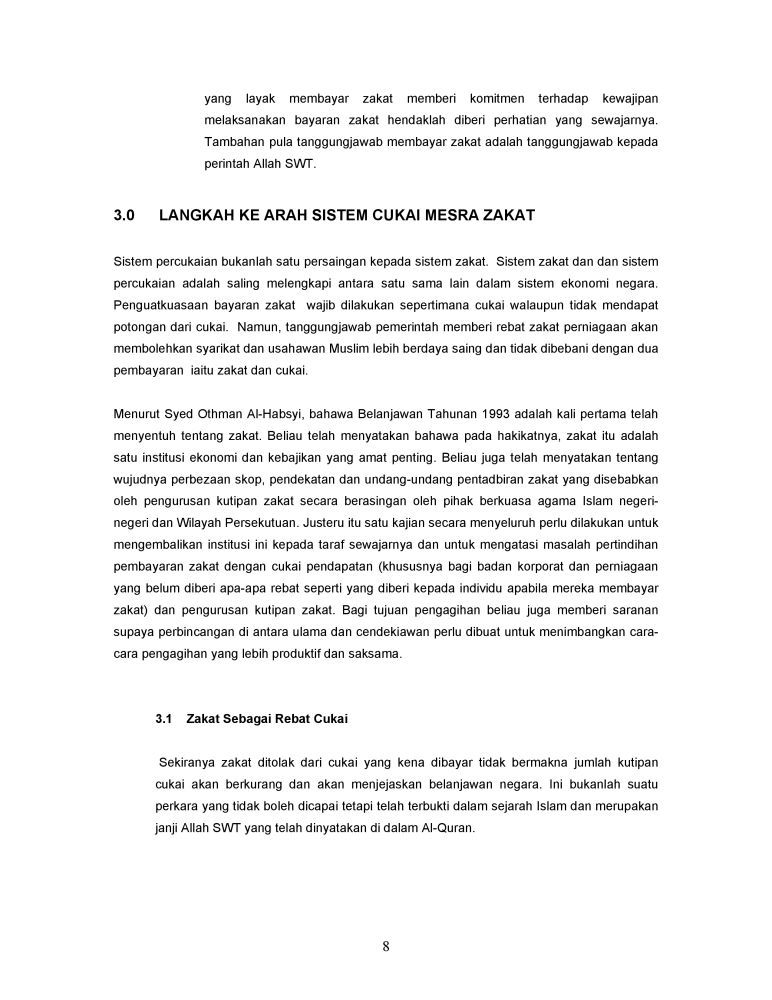 Kertas Kerja – Pusat Pungutan Zakat-MAIWP